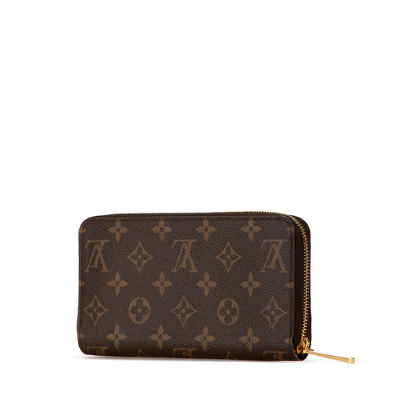 ルイ ヴィトン モノグラム ジッピーウォレット ラウンドファスナー 長財布 M42616 ブラウン PVC レディース LOUIS VUITTON 【中古】