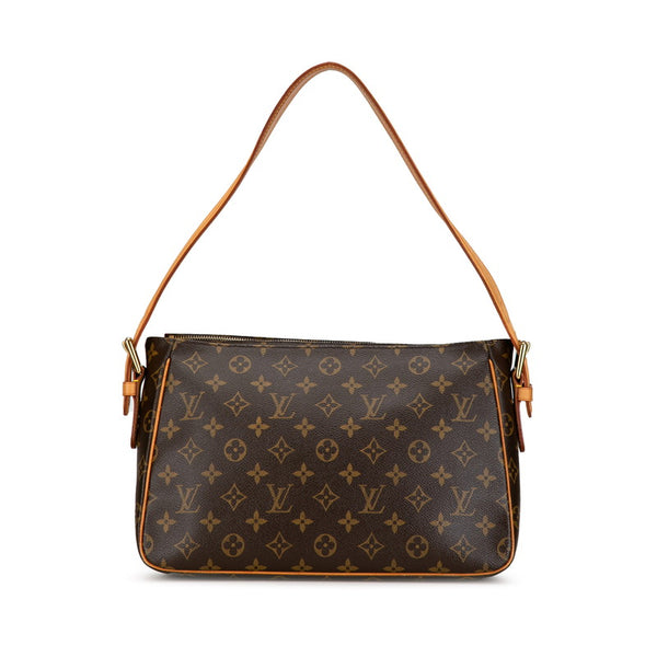 ルイ ヴィトン モノグラム ヴィバシテGM ショルダーバッグ M51163 ブラウン PVC レザー レディース LOUIS VUITTON 【中古】