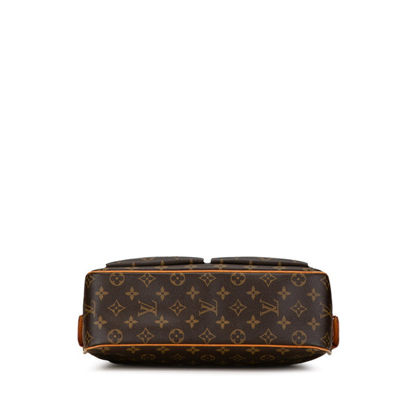 ルイ ヴィトン モノグラム ヴィバシテGM ショルダーバッグ M51163 ブラウン PVC レザー レディース LOUIS VUITTON 【中古】