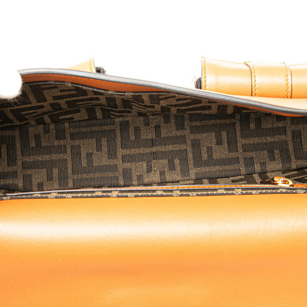 フェンディ マルチポケット バゲット ハンドバッグ ショルダーバッグ 2WAY 8BR808 ブラウン レザー レディース FENDI 【中古】