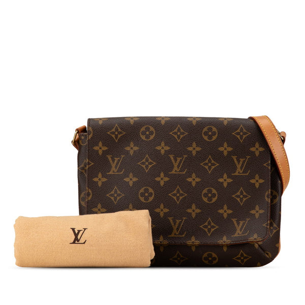 ルイ ヴィトン モノグラム ミュゼット タンゴ ショート ショルダーバッグ M51257 ブラウン PVC レザー レディース LOUIS VUITTON 【中古】