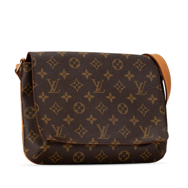 ルイ ヴィトン モノグラム ミュゼット タンゴ ショート ショルダーバッグ M51257 ブラウン PVC レザー レディース LOUIS VUITTON 【中古】