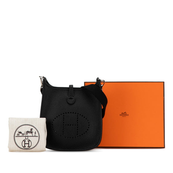 エルメス エヴリンTPM ショルダーバッグ ブラック トリヨンクレマンス レディース HERMES 【中古】