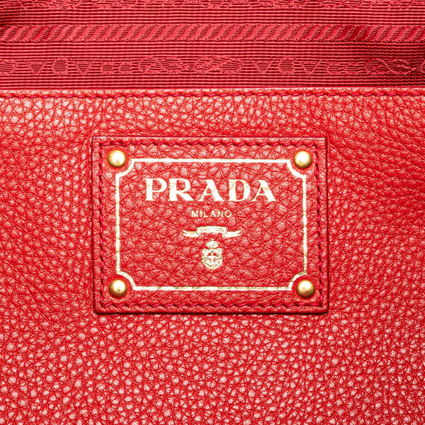 プラダ トートバッグ ショルダーバッグ 2WAY BN2865 レッド レザー レディース PRADA 【中古】