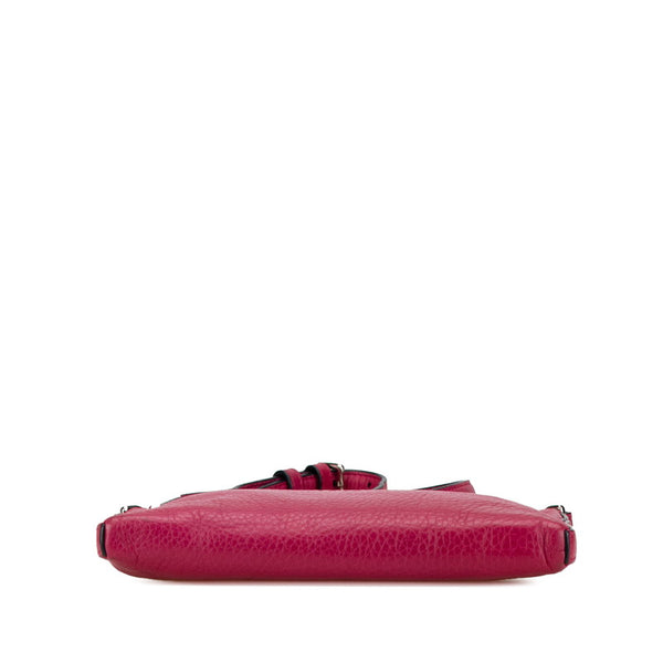 ロエベ ヘリテージ ショルダーバッグ ピンク レザー レディース LOEWE 【中古】