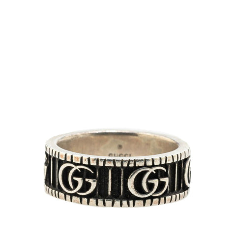 グッチ ダブルG リング 指輪 ＃21 SV925 シルバー メンズ GUCCI 【中古】