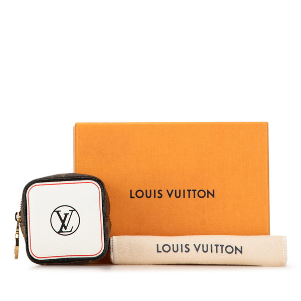 ルイ ヴィトン モノグラム ポルトモネキューブ ポーチ M80231 ブラウン マルチカラー PVC レザー レディース LOUIS VUITTON 【中古】