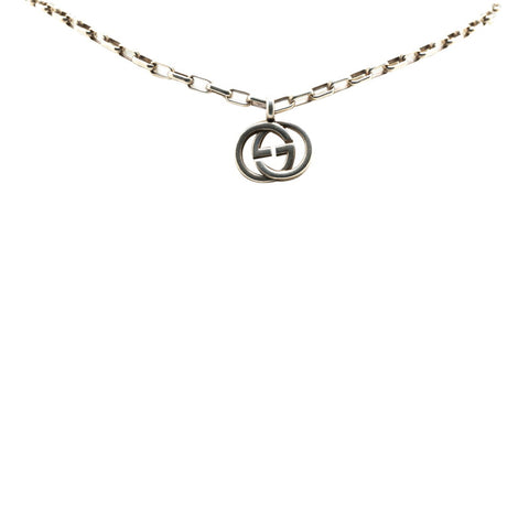 グッチ インターロッキングG ネックレス SV925 シルバー レディース GUCCI 【中古】