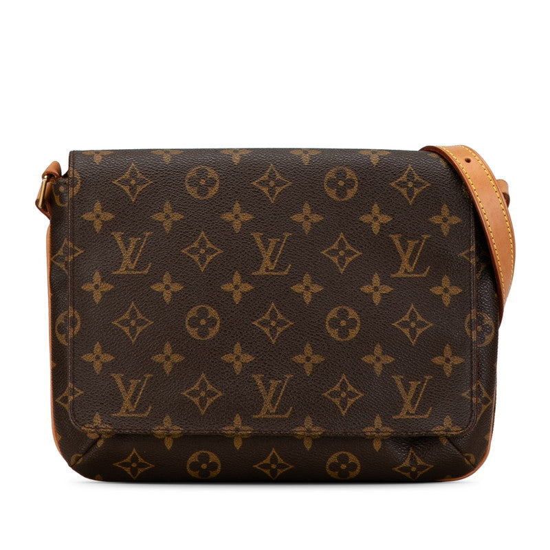 ルイ ヴィトン モノグラム ミュゼット タンゴ ショート ショルダーバッグ M51257 ブラウン PVC レザー レディース LOUIS VUITTON 【中古】