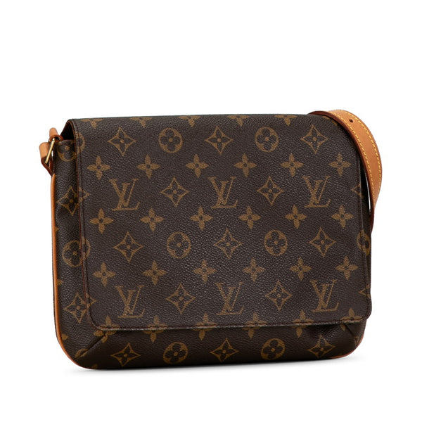 ルイ ヴィトン モノグラム ミュゼット タンゴ ショート ショルダーバッグ M51257 ブラウン PVC レザー レディース LOUIS VUITTON 【中古】