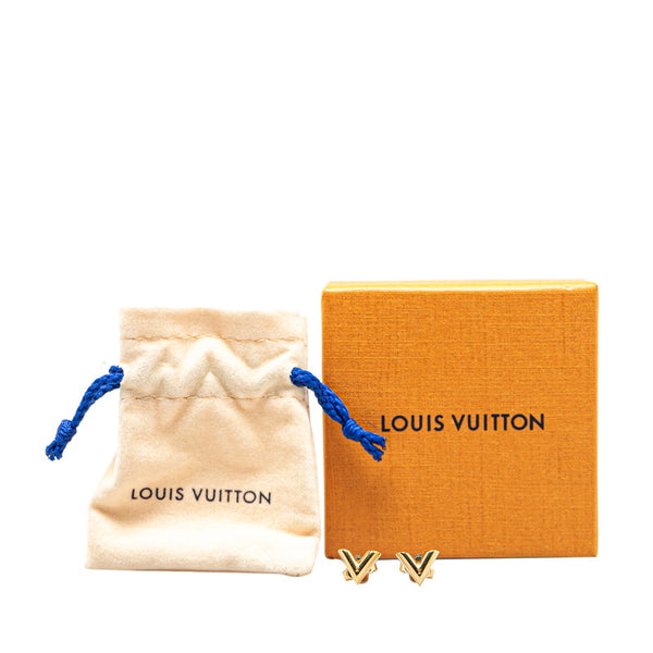 ルイ ヴィトン ピアス エセンシャル V ピアス M68153 ゴールド メッキ レディース LOUIS VUITTON 【中古】