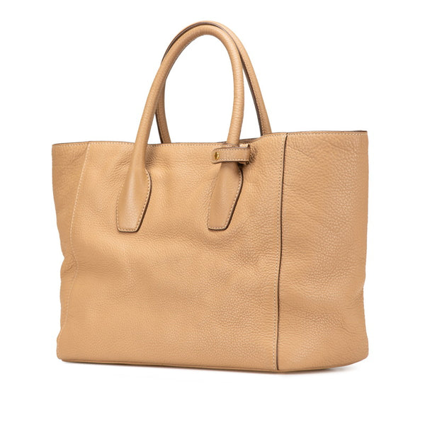 プラダ トートバッグ ショルダーバッグ 2WAY ベージュ レザー レディース PRADA 【中古】