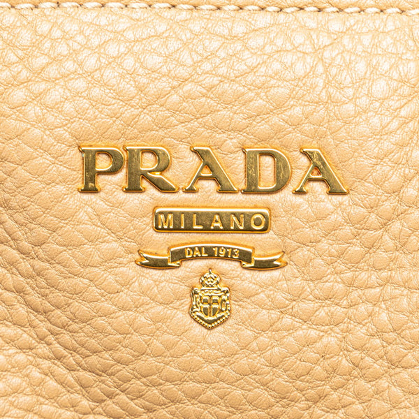プラダ トートバッグ ショルダーバッグ 2WAY ベージュ レザー レディース PRADA 【中古】