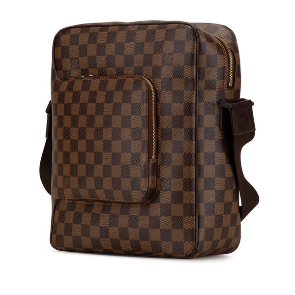 ルイ ヴィトン ダミエ オラフMM 斜め掛け ショルダーバッグ N41441 ブラウン PVC レザー レディース LOUIS VUITTON 【中古】