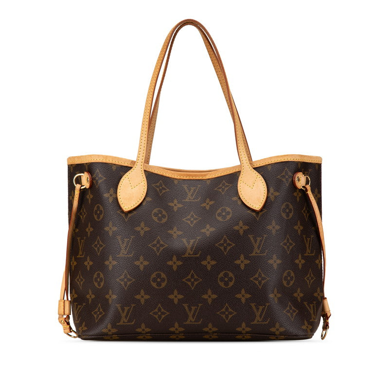 ルイ ヴィトン モノグラム ネヴァーフルPM ハンドバッグ トートバッグ M40155 ブラウン PVC レザー レディース LOUIS VUITTON 【中古】