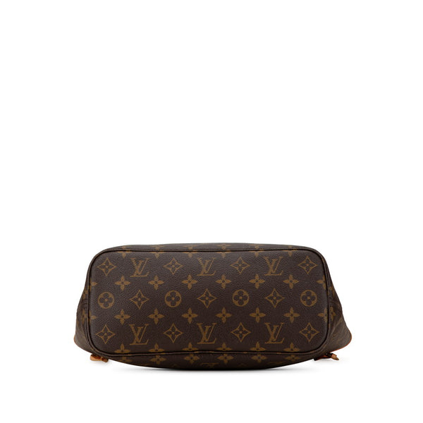 ルイ ヴィトン モノグラム ネヴァーフルPM ハンドバッグ トートバッグ M40155 ブラウン PVC レザー レディース LOUIS VUITTON 【中古】