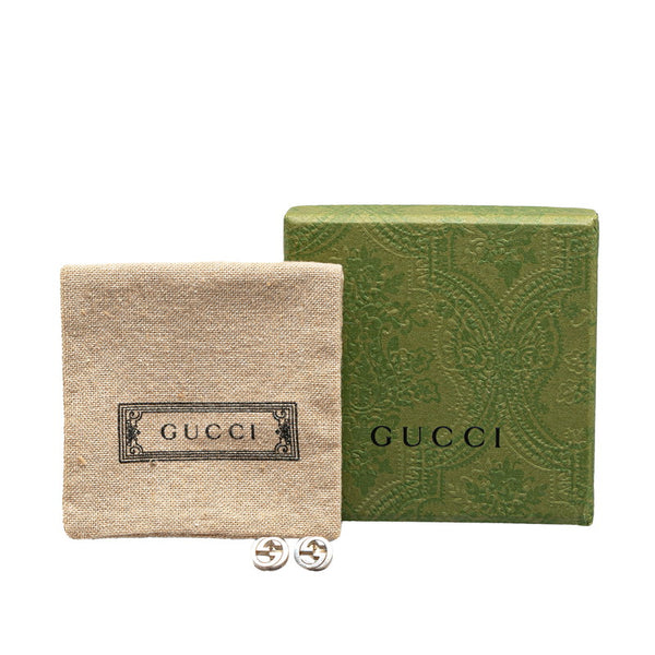 グッチ インターロッキングG ピアス 356289 SV925 シルバー レディース GUCCI 【中古】