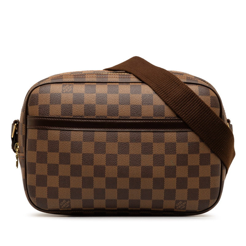 ルイ ヴィトン ダミエ リポーターPM スペシャルオーダー ショルダーバッグ N45253 ブラウン PVC レザー レディース LOUIS VUITTON 【中古】