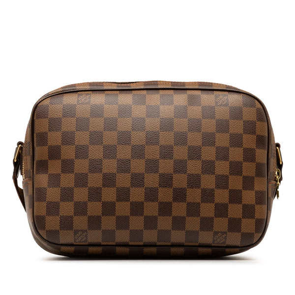 ルイ ヴィトン ダミエ リポーターPM スペシャルオーダー ショルダーバッグ N45253 ブラウン PVC レザー レディース LOUIS VUITTON 【中古】