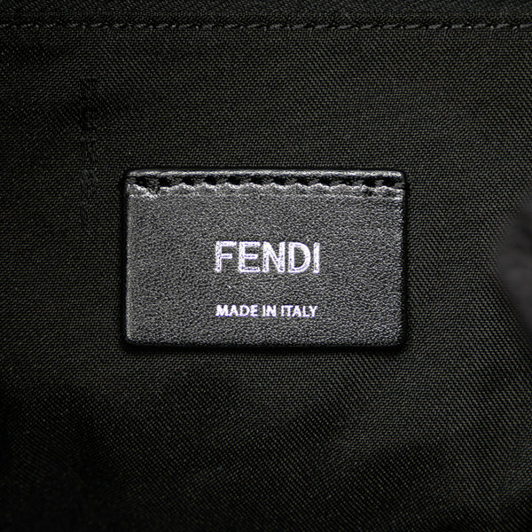 フェンディ バグズアイ モンスター リュック バックパック 7VZ054 ブラック ナイロン レザー レディース FENDI 【中古】