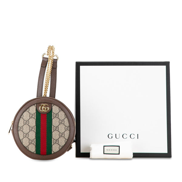 グッチ GGスプリーム オフィディア  リュック バックパック 598661 ベージュ ブラウン PVC レザー レディース GUCCI 【中古】