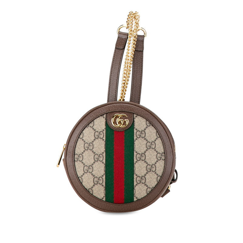 グッチ GGスプリーム オフィディア  リュック バックパック 598661 ベージュ ブラウン PVC レザー レディース GUCCI 【中古】