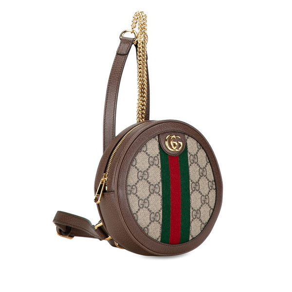 グッチ GGスプリーム オフィディア  リュック バックパック 598661 ベージュ ブラウン PVC レザー レディース GUCCI 【中古】