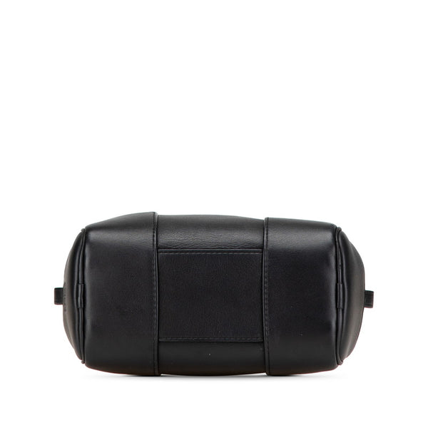 ロエベ アマソナ16 スクエア ハンドバッグ ショルダーバッグ 2WAY ブラック レザー レディース LOEWE 【中古】