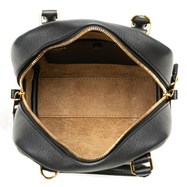 ロエベ アマソナ16 スクエア ハンドバッグ ショルダーバッグ 2WAY ブラック レザー レディース LOEWE 【中古】