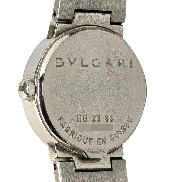 ブルガリ ブルガリブルガリ 腕時計 BB23SS クオーツ ブラック文字盤 ステンレススチール レディース BVLGARI 【中古】