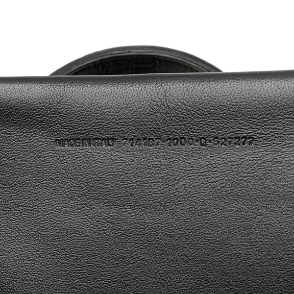 バレンシアガ BBモノグラム ハードウェア S ハンドバッグ ショルダーバッグ 2WAY 714187 ブラック レザー レディース BALENCIAGA 【中古】