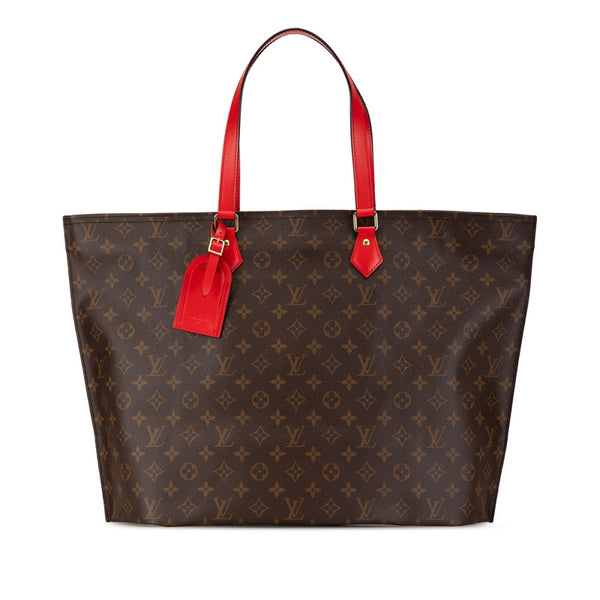 ルイ ヴィトン モノグラム オール インMM ハンドバッグ トートバッグ M55174 ブラウン レッド PVC レザー レディース LOUIS VUITTON 【中古】