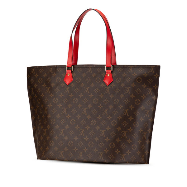 ルイ ヴィトン モノグラム オール インMM ハンドバッグ トートバッグ M55174 ブラウン レッド PVC レザー レディース LOUIS VUITTON 【中古】