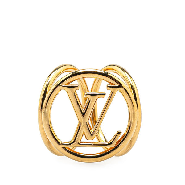 ルイ ヴィトン ビジュー フラール ルイーズ スカーフリング M64289 ゴールド メッキ レディース LOUIS VUITTON 【中古】