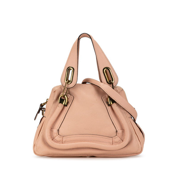 クロエ パラティ スモール ハンドバッグ ショルダーバッグ 2WAY ピンク レザー レディース Chloe 【中古】