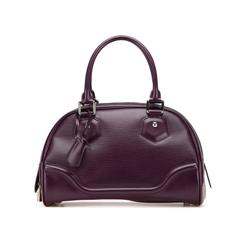 ルイ ヴィトン エピ ボーリングモンテーニュPM ハンドバッグ M5932K  カシス パープル レザー レディース LOUIS VUITTON 【中古】
