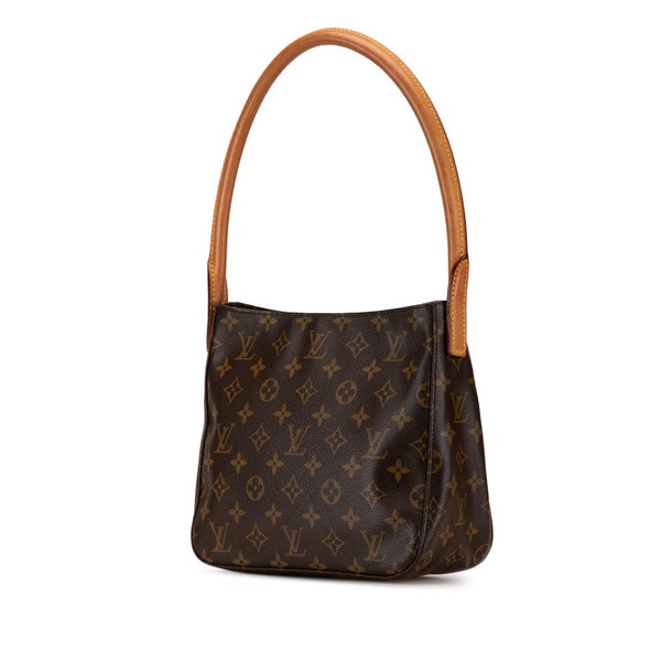 ルイ ヴィトン モノグラム ルーピングMM ショルダーバッグ M51146 ブラウン PVC レザー レディース LOUIS VUITTON 【中古】