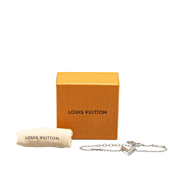 ルイ ヴィトン エセンシャルV ブレスレット M63198 シルバー メタル レディース LOUIS VUITTON 【中古】