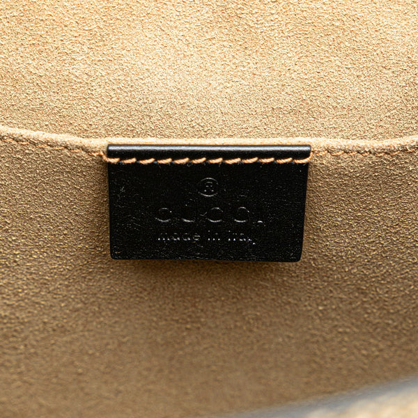 グッチ GGスプリーム パドロック リュック バックパック 498194 ブラウン ブラック ベージュ PVC レザー レディース GUCCI 【中古】
