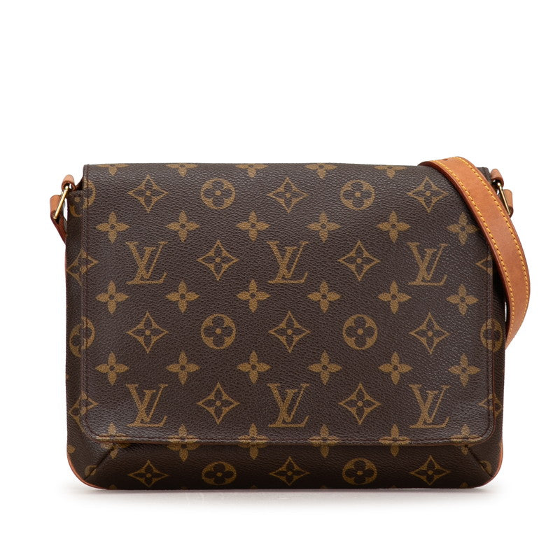 ルイ ヴィトン モノグラム ミュゼットタンゴ ショート ショルダーバッグ M51257 ブラウン PVC レザー レディース LOUIS VUITTON 【中古】