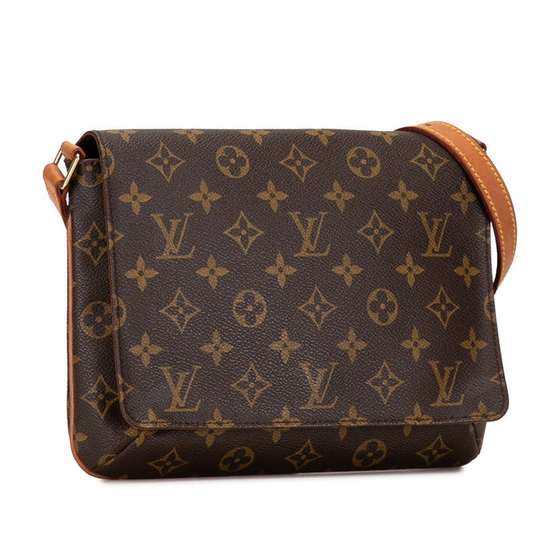 ルイ ヴィトン モノグラム ミュゼットタンゴ ショート ショルダーバッグ M51257 ブラウン PVC レザー レディース LOUIS VUITTON 【中古】