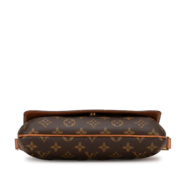 ルイ ヴィトン モノグラム ミュゼットタンゴ ショート ショルダーバッグ M51257 ブラウン PVC レザー レディース LOUIS VUITTON 【中古】