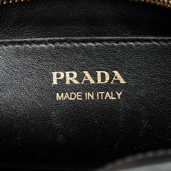 プラダ エスプラナード  斜め掛け ショルダーバッグ 1BH043 レッド ブラック サフィアーノレザー レディース PRADA 【中古】