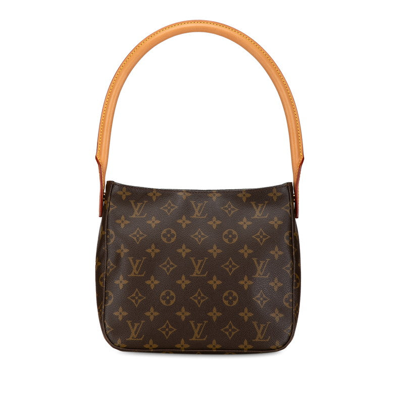 ルイ ヴィトン モノグラム ルーピングMM ショルダーバッグ ハンドバッグ M51146 ブラウン PVC レザー レディース LOUIS VUITTON 【中古】