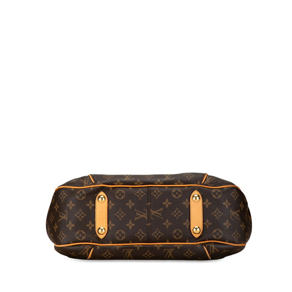 ルイ ヴィトン モノグラム ガリエラPM ハンドバッグ トートバッグ M56382 ブラウン PVC レザー レディース LOUIS VUITTON 【中古】