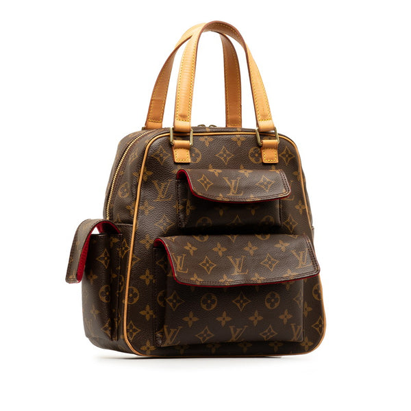 ルイ ヴィトン モノグラム エクサントリ シテ ハンドバッグ M51161 ブラウン PVC レザー レディース LOUIS VUITTON 【中古】