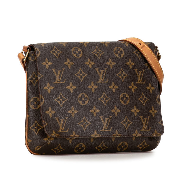 ルイ ヴィトン モノグラム ミュゼットタンゴ ショート ショルダーバッグ M51257 ブラウン PVC レザー レディース LOUIS VUITTON 【中古】