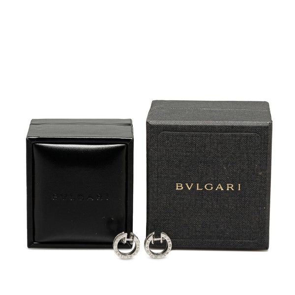 ブルガリ ビーゼロワン ピアス OR855540 K18WG ホワイトゴールド レディース BVLGARI 【中古】