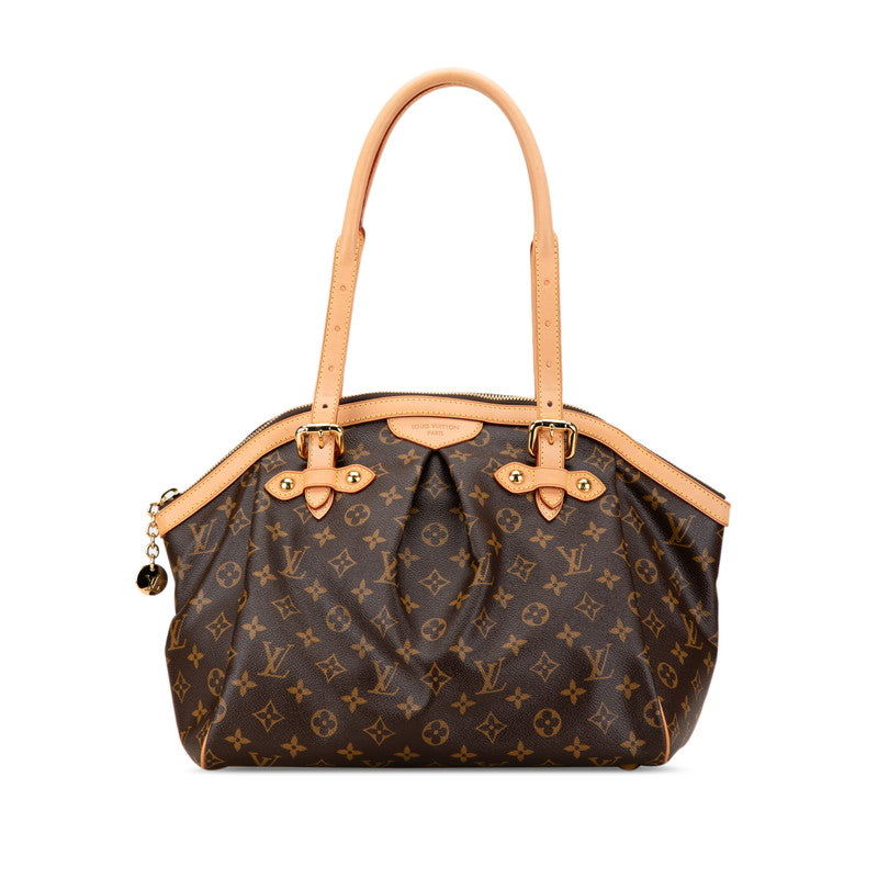 ルイ ヴィトン モノグラム ティヴォリGM ハンドバッグ ショルダーバッグ M40144 ブラウン PVC レザー レディース LOUIS VUITTON 【中古】