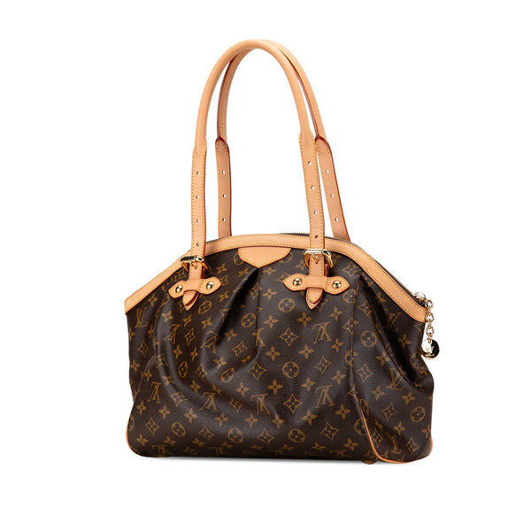 ルイ ヴィトン モノグラム ティヴォリGM ハンドバッグ ショルダーバッグ M40144 ブラウン PVC レザー レディース LOUIS VUITTON 【中古】